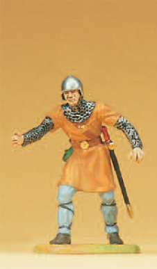 Normanne, Steinschleuderhebel bedienend