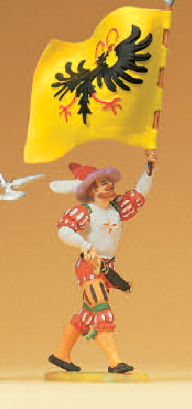 Fähnrich im Marsch