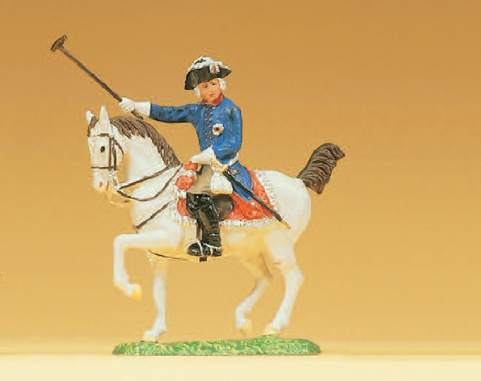 Friedrich II. von Preußen reitend