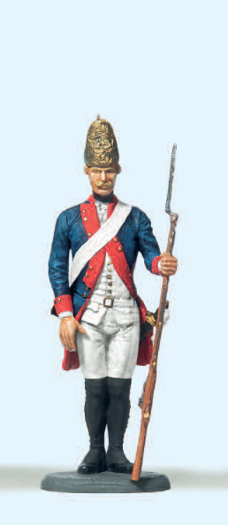Füsilier stehend, Gewehr ab