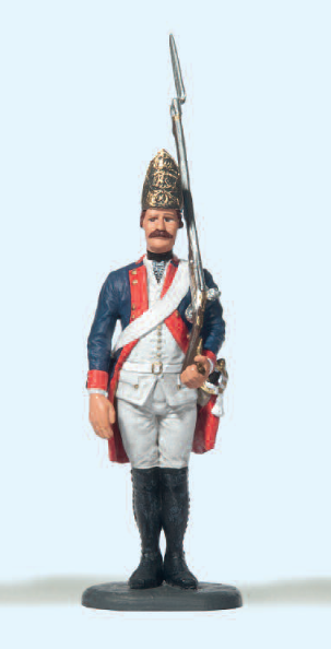 Füsilier stehend, Gewehr geschultert