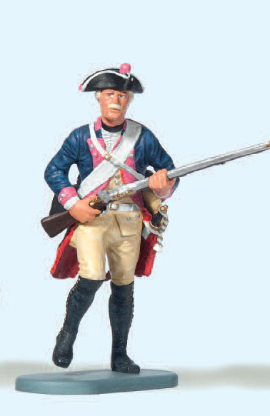 Musketier stürmend