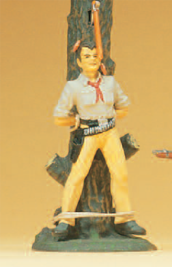 Cowboy am Marterpfahl