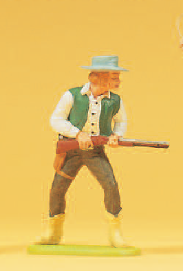 Cowboy stehend, mit Gewehr
