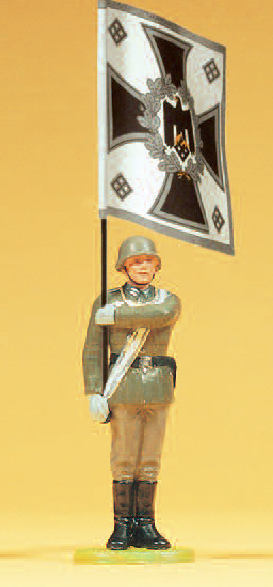 Fahnenträger stehend