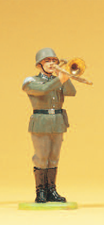 Musiker stehend, mit Posaune
