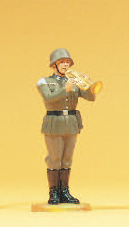 Musiker stehend, mit Trompete