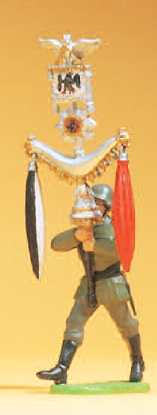 Schellenbaumträger im Marsch