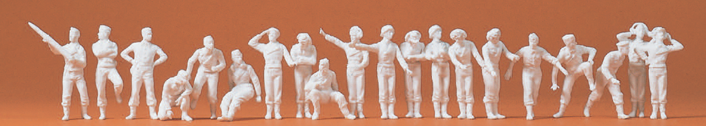 Panzerbesatzungen. Deutsches Reich 1939-45. 20 unbemalte Miniaturfiguren. Bausatz