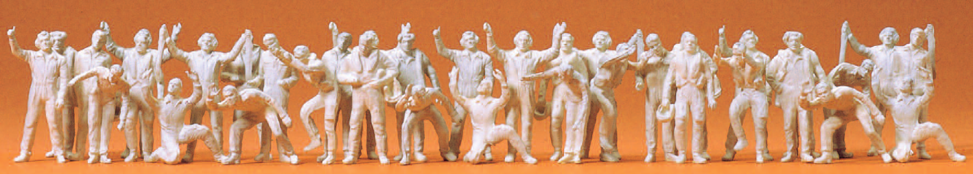 Piloten, Bodenpersonal. Bundeswehr/NATO. 36 unbemalte Miniaturfiguren. Bausatz