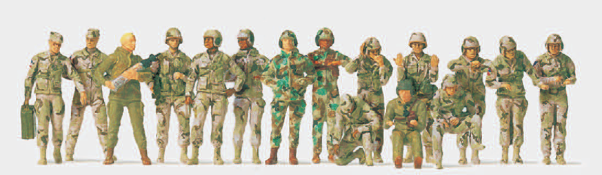 Panzerbesatzungen. US Army 2000. 16 unbemalte Miniaturfiguren. Bausatz