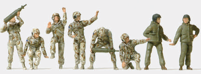 Panzerbesatzungen. US Army 2000. 8 unbemalte Miniaturfiguren. Bausatz