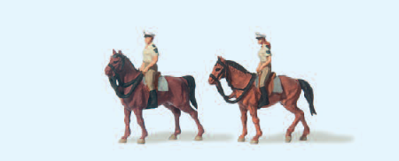 Berittene Polizei. Sommeruniform. Deutschland